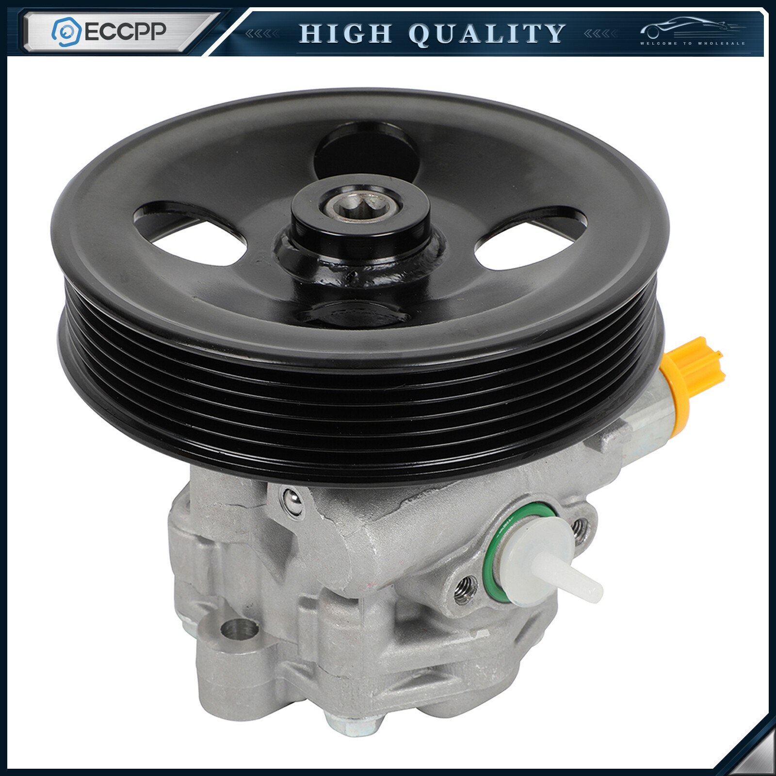 Power Steering Pump with Pulley For Kia Forte 10-13 Forte5 12-13 2.0L 2.4L