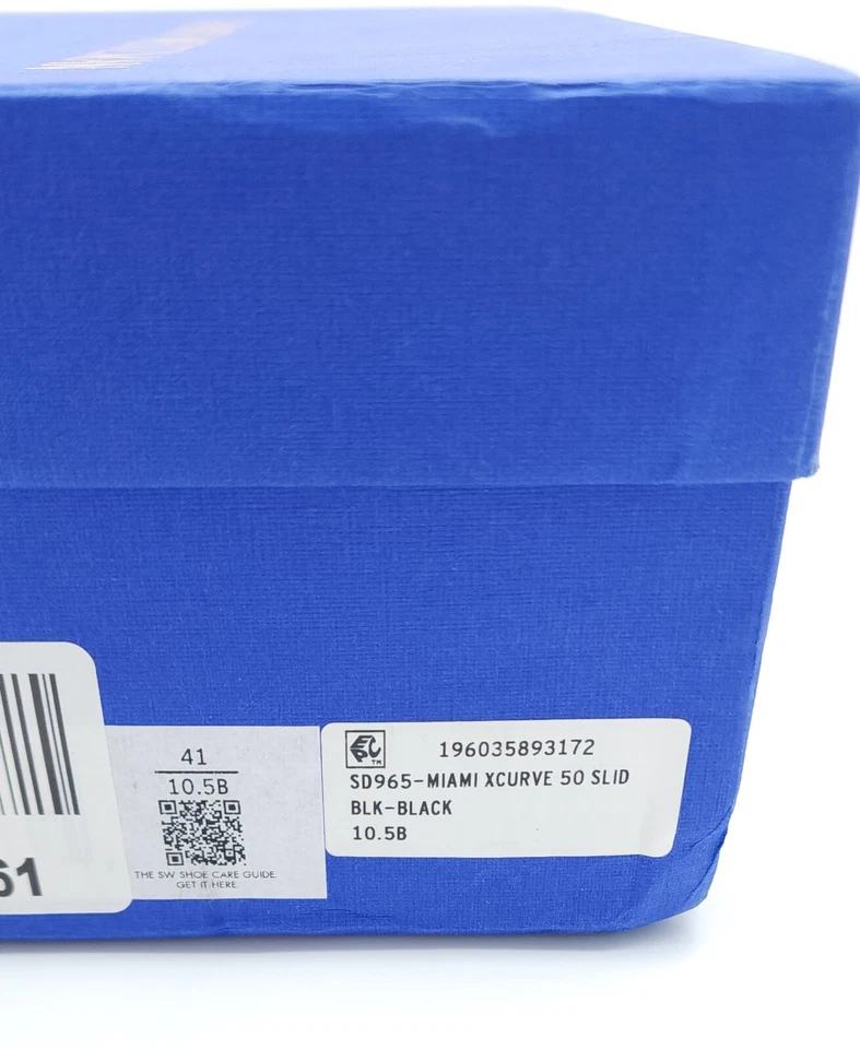 Stuart Weitzman Miami Xcurve 50 Black Patent Leather Slide Sandals Size 10.5 - Image 2 of 4