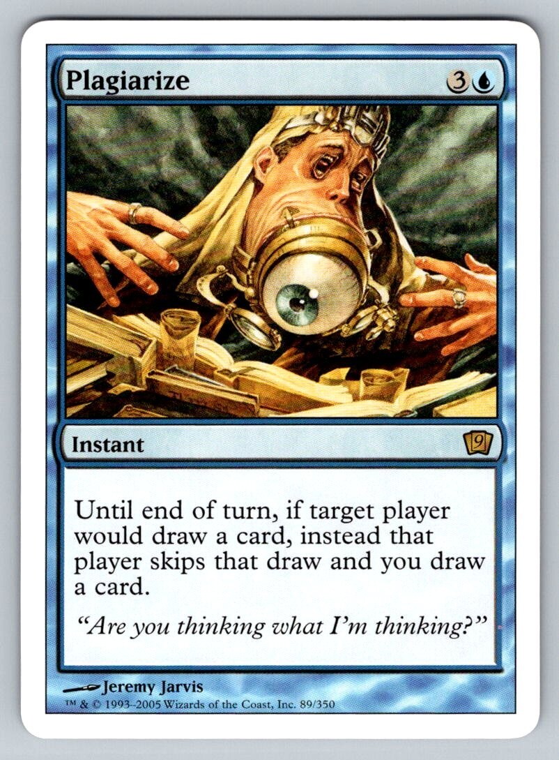 MTG Magic the Gathering 9th Edition Plagiarize Uncommon 89/350