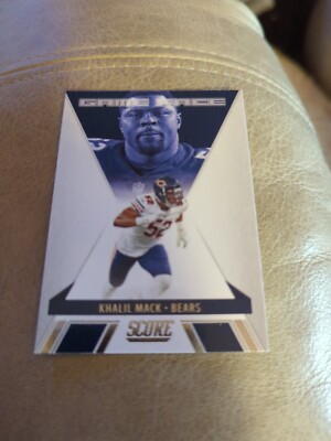 Khalil Mack 2021 Score Game Face Insert Football Card #GF1 Bears