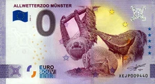 Zero Euro Note - 0 Euro Note - All Weather Zoo Münster 2020-3 Anniversary