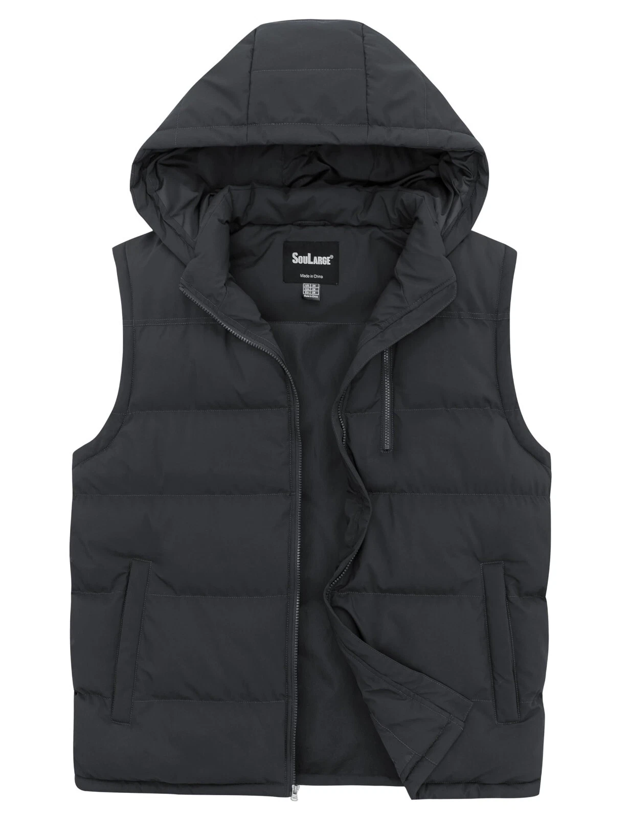 Soularge Men's Big and Tall Winter Warm Thicken Utility Puffer Vest Outerwear
Opens in a new window 