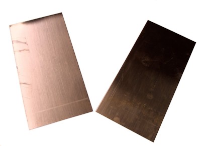 NEW Copper Sheet - TWO 4'' x 8'' pieces - metal working - 20 oz, 22 gauge, crafts