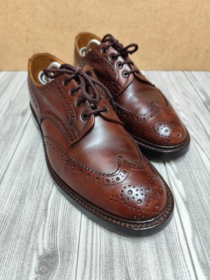 TRICKER'S BOURTON DERBY BROGUES MARRONE - UK 11 FIT 5 - OTTIME CONDIZIONI