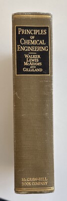 Vintage 1937 Principles of Chemical Engineering by Walker (MIT) 3rd HC