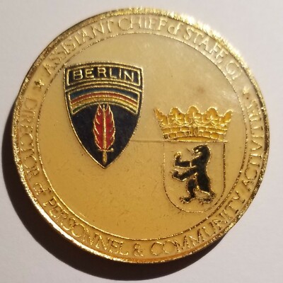 BERLIN BRIGADE ASST CHIEF OF STAFF DIR OF PERSONNEL & COMMUNITY ACTIVITIES COIN