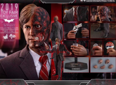 Hot Toys 1/6 MMS546 Two-Face Harvey Dent The Dark Knight In Stock