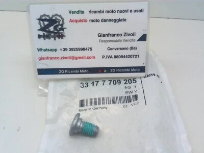 33177709205 Nuovo Originale BMW R1200GS vite torx M8X15,5 disco freno posteriore
