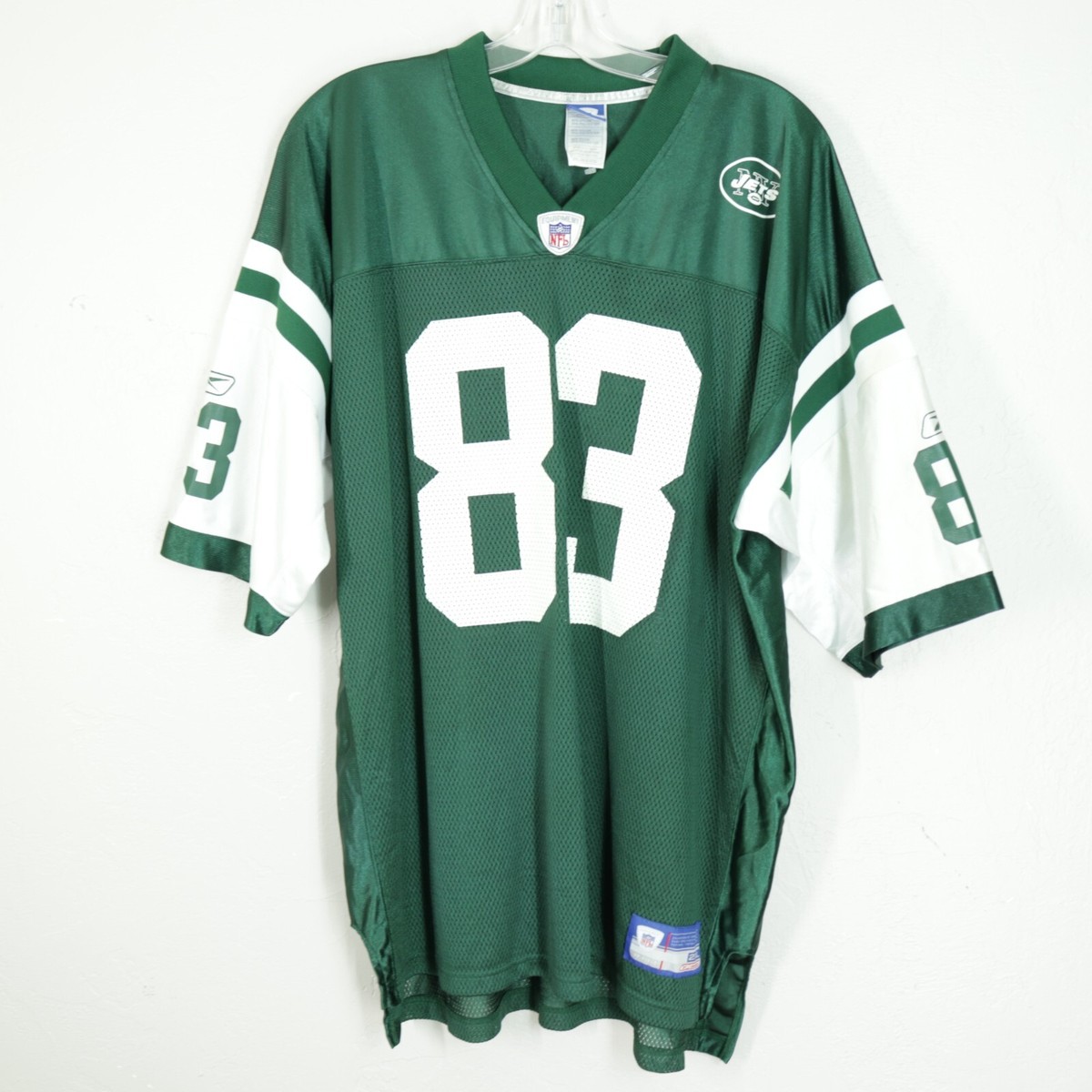 Reebok NFL JETS Revis ゲームシャツ メッシュ 緑 ReebokリーボックNFLニューヨークジェッツアメフトゲームシャツ