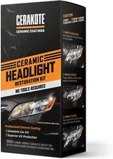 CERAKOTE Ceramic Coat Headlight Restoration Kit,UV Protection,No Tools Required