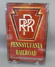 Pennsylvania Railroad PRR Train Sign Plaque 18x12 Historic Metal Reproduction