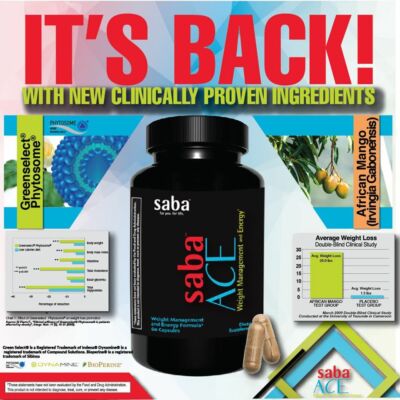 SABA  ACE Weight Loss Diet 30 pills NEW SEALED packs of two