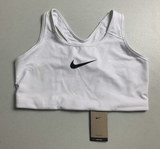 Women's White Nike Dri-Fit 1X 1XL Plus Size Sports Bra New With Tags