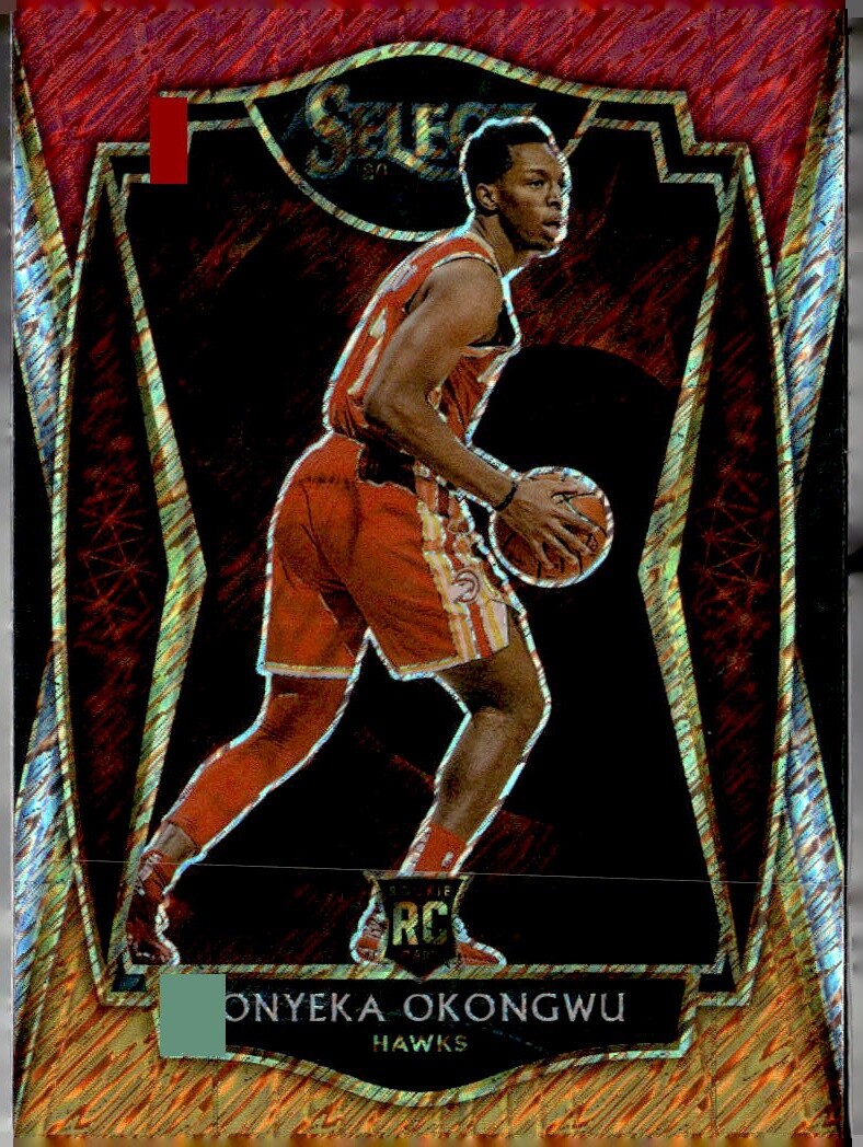 2020-21 Panini Select #186 Onyeka Okongwu Red White Orange Flash Prizm RC