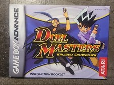 Duel Masters Kaijudo Showdown Nintendo Game Boy Advance GBA MANUAL ONLY