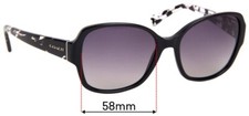 SFx Replacement Sunglass Lenses fits Coach HC8166 - 58mm Wide