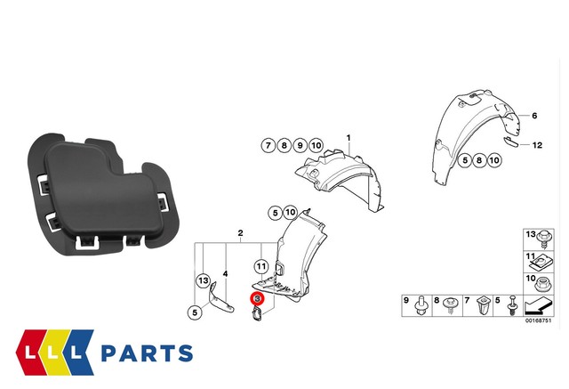 Doo Engy Radlaufdeckel Vorne Für BMW 3er E90/E91 (ohne M Paket) – OE 51717143847, Links/links