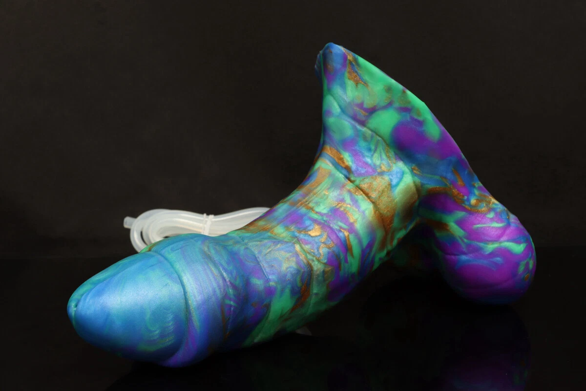 NEW Bad Dragon ELLIOT Fantasy MEDIUM UV Silicone Dildo CUM TUBE + LUBE Sex  Toy | eBay