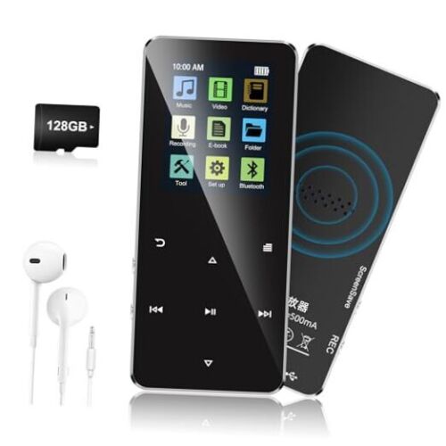 128GB MP3 Player， Music Player with Bluetooth 5.0 Shuffle, Single Loop, FM  - 第 1/8 張圖片