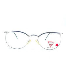 Guess Eyeglasses GU390 MSSS Silver Rectangle Frames 52[]21 140 mm a1
