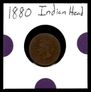1880 Indian Head Cent #1C Philadelphia Mint A4