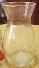 8" Tall Clear Glass Vase w 4" Diameter