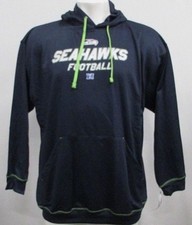 Seattle Seahawks NFL Men's Poly Pullover Hoodie Navy Blue