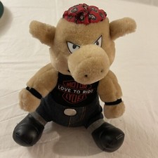 10 Harley Davidson Motorcycle Biker Hog Pig Plush Stuffed Animal Love To Ride