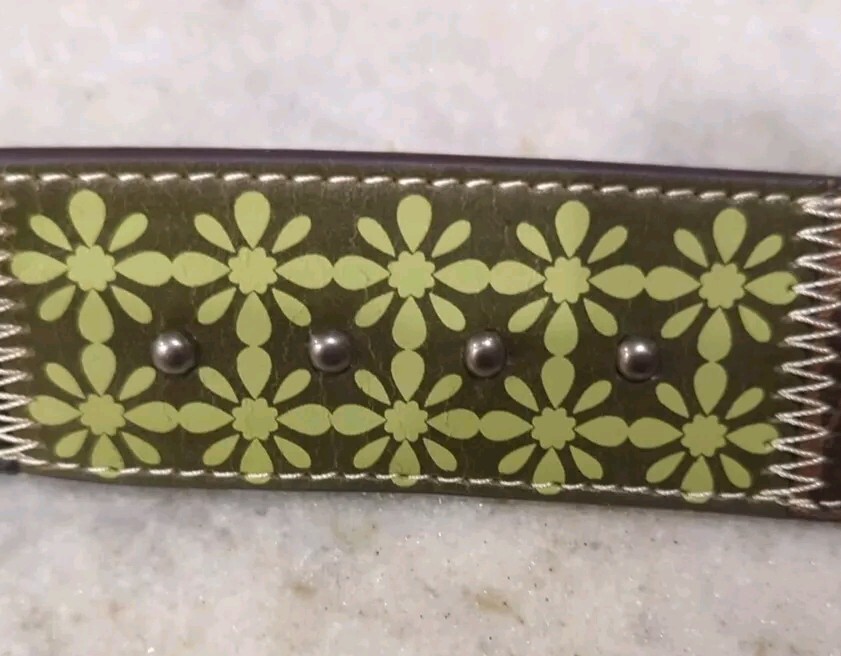 RELIC Embellished Patchwork Multicolored Belt - S… - image 6