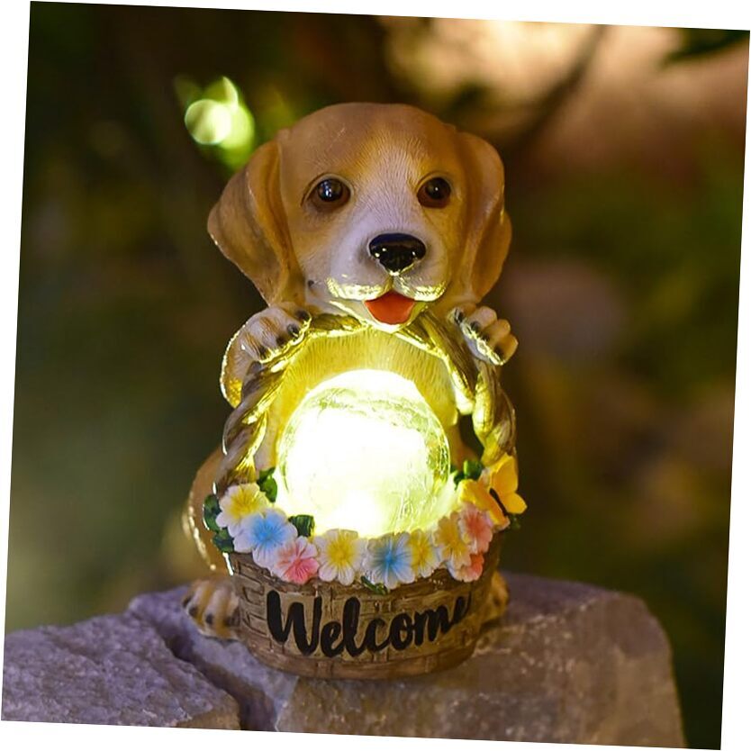 Garden Statue Dog Figurine - 8.7