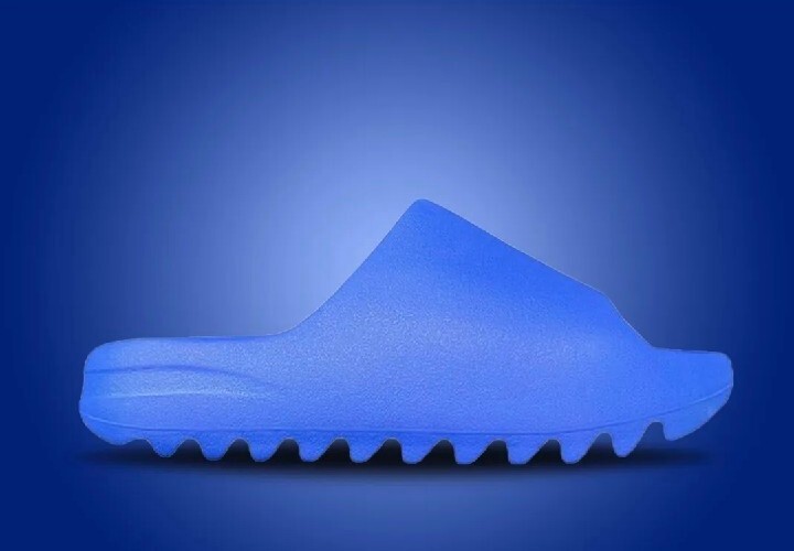 Yeezy Slide Azure Blue Size 11 Brand New Men's Slip On Sandal