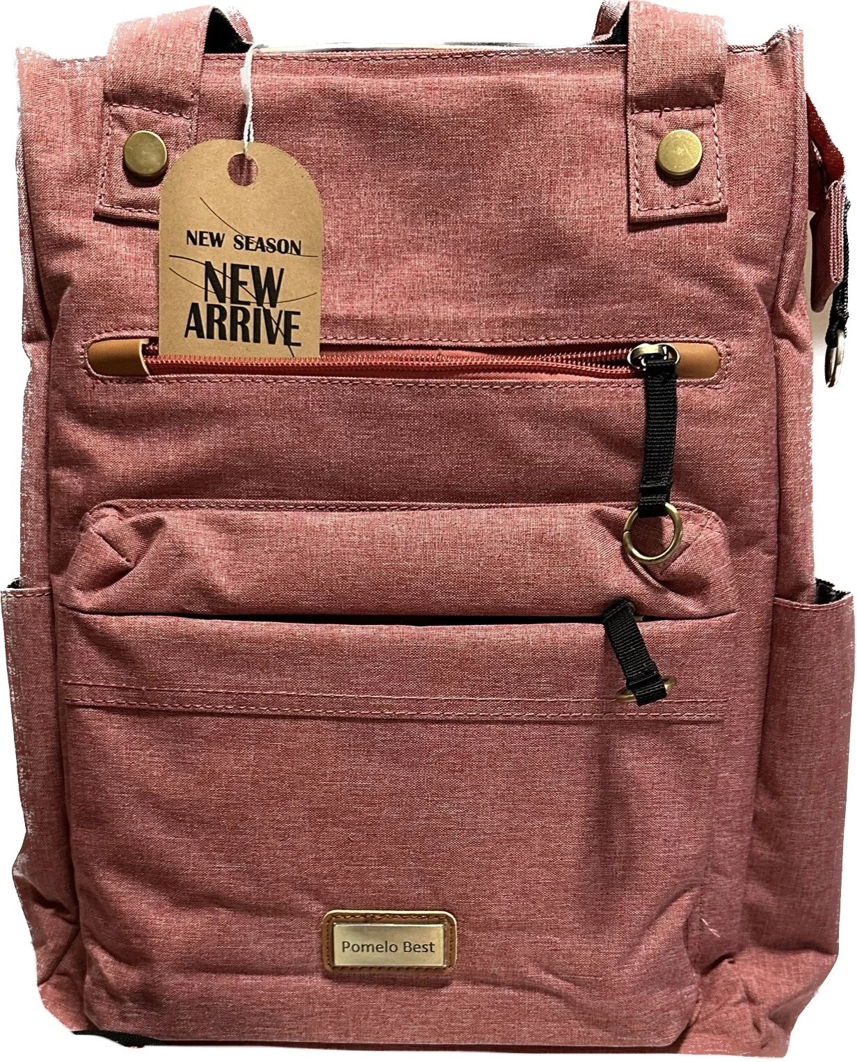 Pomelo Best Diaper Backpack with Changing Mat and Stroller Straps