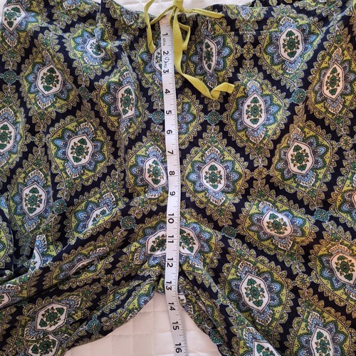 Vera Bradley Corduroy Pajama PJ Lounge Pants Cambridge Green Cotton Women's XL - Picture 9 of 12