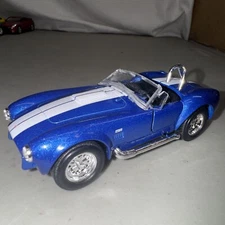 Welly 1965 Shelby Cobra 427 S/C Diecast Car NEW 4.5" 1/34 - 1/39 Scale Blue 