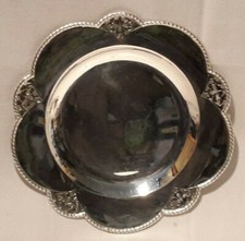 Schale Teller massiv Silber 800 &Oslash; ca. 21,5cm
