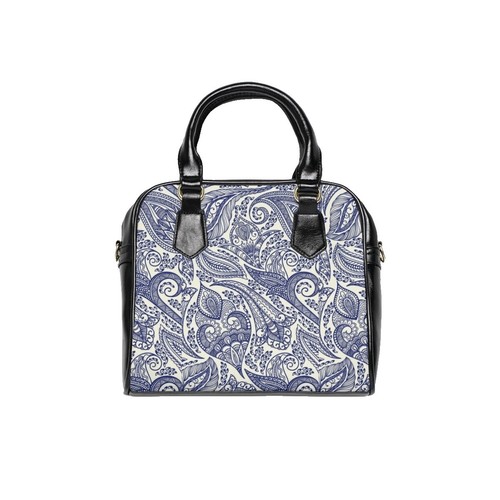 FashionPuzzle Leopard Paisley Print Small Dome Crossbody Bag With Adjustable Chain Strap - View #10