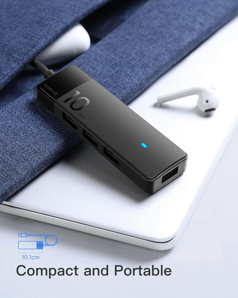 Inateck 4-Port USB 3.2 Gen 2 Hub for Windows and Mac