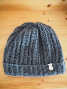 mütze strick grau