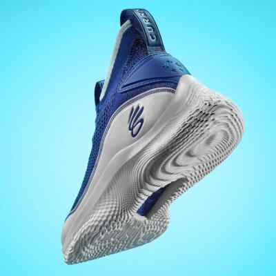Under Armour Curry 8 Flow Like Water 7 Basketball Shoes Blue  display picture 1