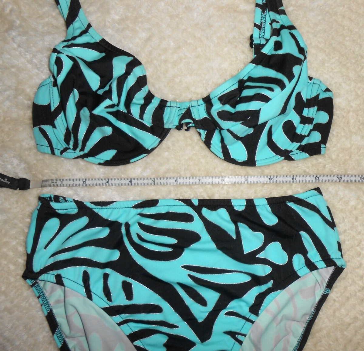Vintage Venus Swimwear Two Piece Bikini Top C Moderate Fuller High
