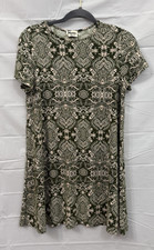 Show Me Your MuMu Green  Abstract Print Mini Dress Women's Small