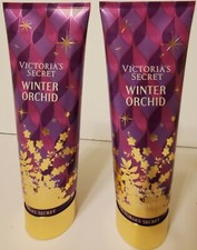 2 BOTTLES Victoria Secret WINTER ORCHID Fragrance BODY LOTION CREAM 8 oz NEW