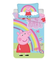 Peppa Pig Bettw&auml;sche B-WARE Kinder 100x135cm  Kissen 40x60  Peppa Wutz