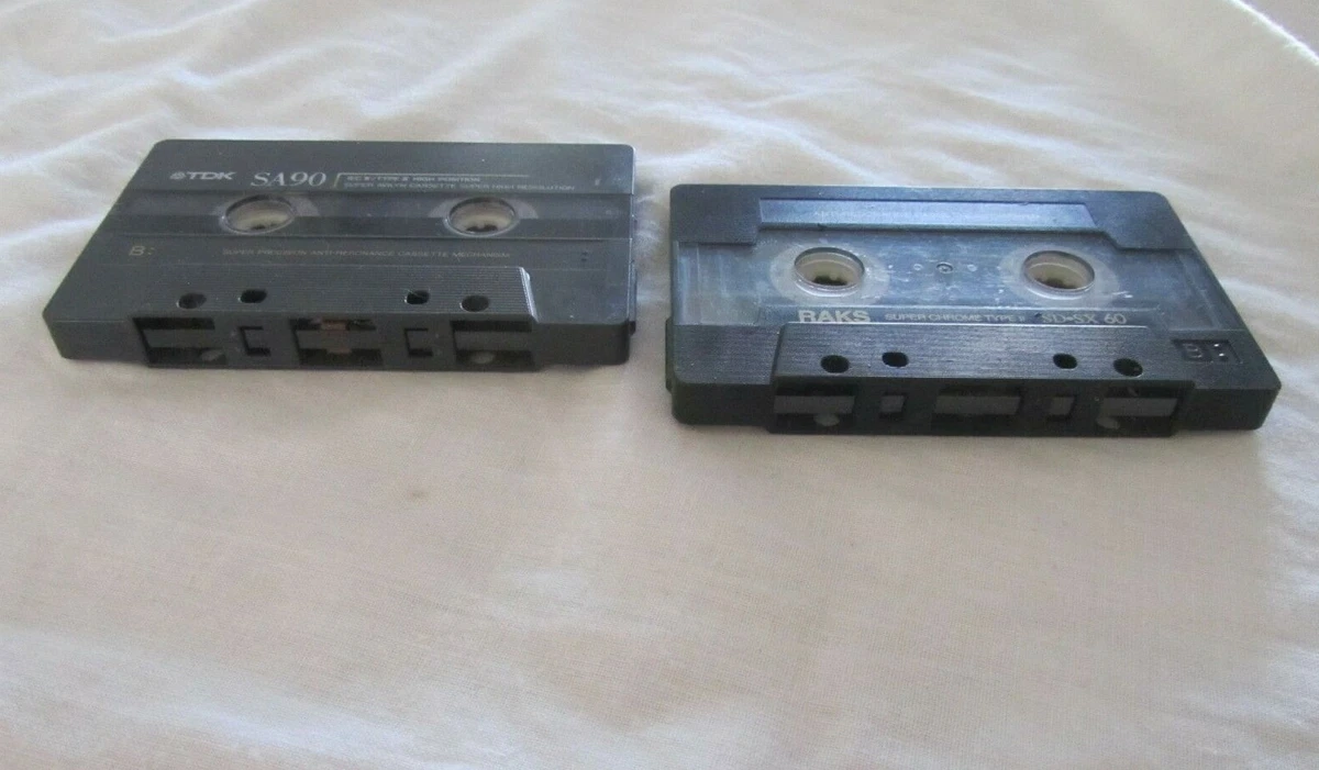 2X TYPE II Audio Cassette: TDK SA90 & RAKS SDSX 60 Super Chrome | eBay
