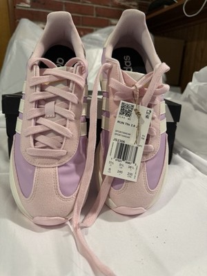 adidas Run 70s 2.0 J Unisex Kids Sneaker Pink Purple White US 6 JS2306