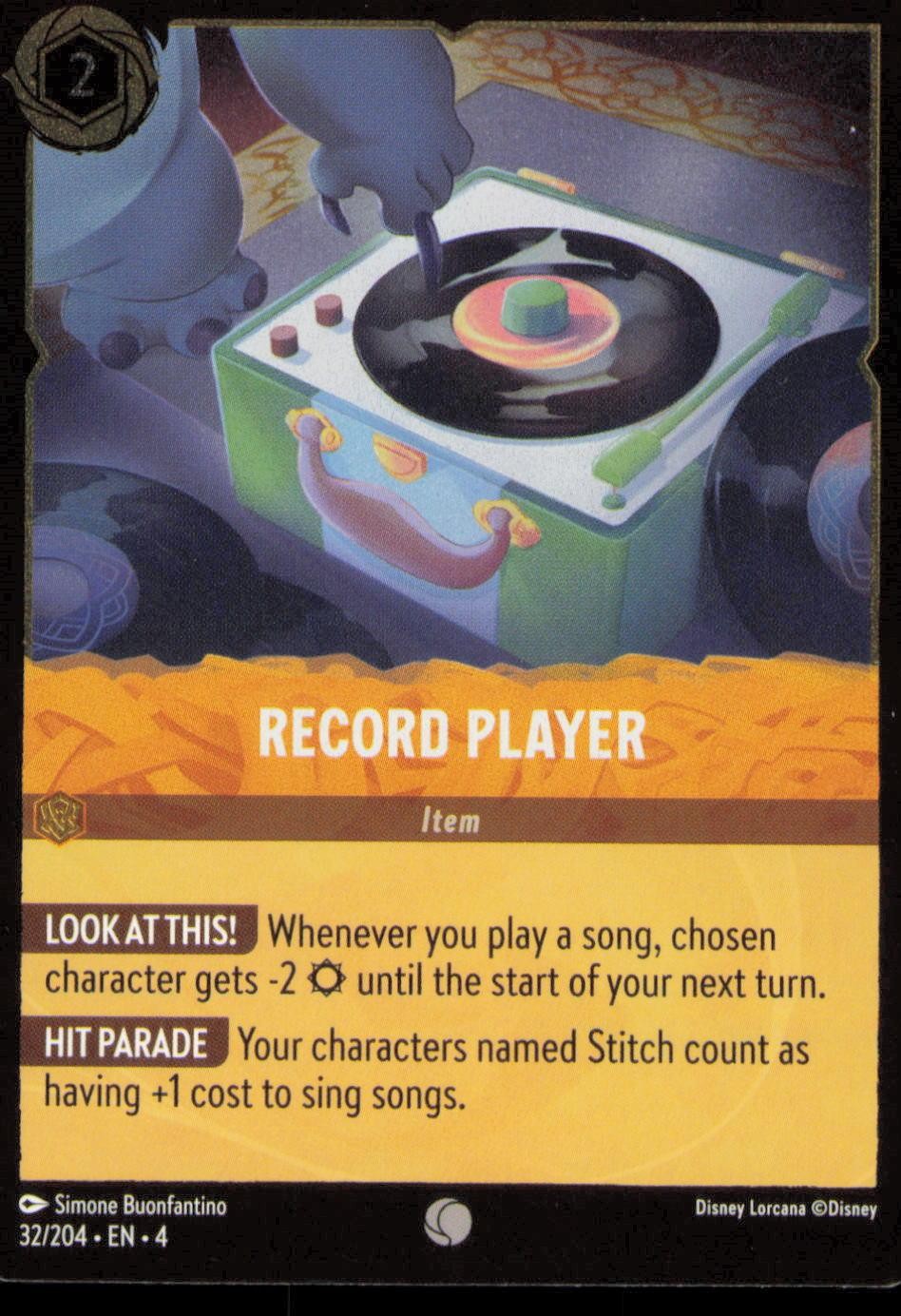 Record Player Ursula's Return #32/204 Foil
