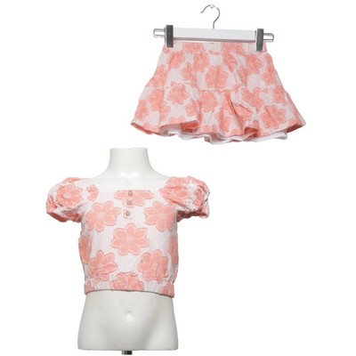 Happily Grey, Set, Größe: 104, Baumwolle, Orange/Weiß, Blumen #VLF