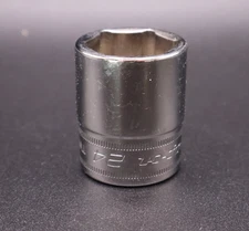 Snap-on Tools USA 1/2" Drive 24mm Metric Shallow Chrome 6 Point Socket TWM24