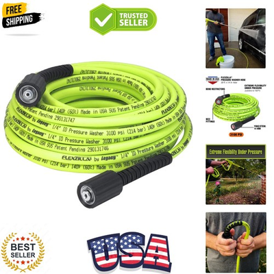#ad #ad Pressure Washer Hose with M22 Fittings 1 4 in. x 50 ft. ZillaGreen HFZPW3... $112.99