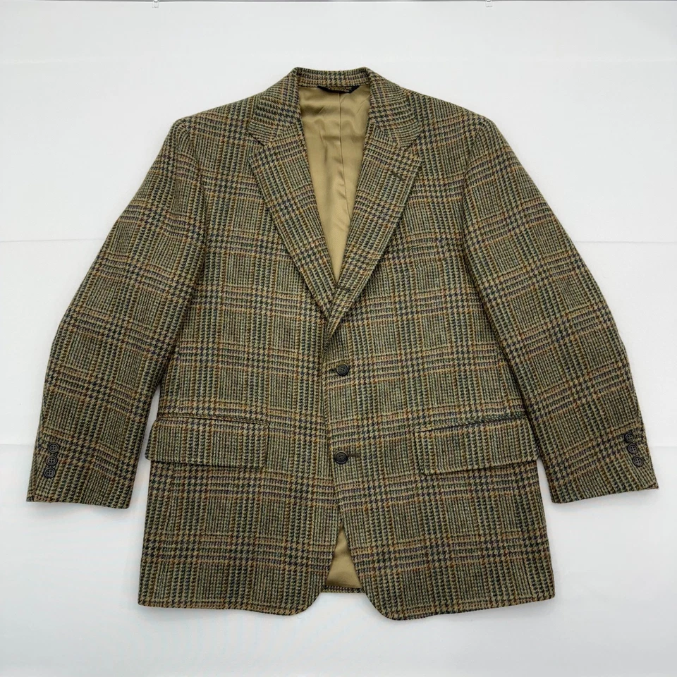 Blazer De Colección J Press Donegal Mist Para Hombres 42S Marrón Cachemira Mohair Lana Tweed Foto 2 de 4